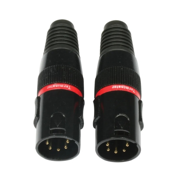 Accu-Cable AC-DMXTERM-5/SET 5-Pin DMX Terminators (Pair)
