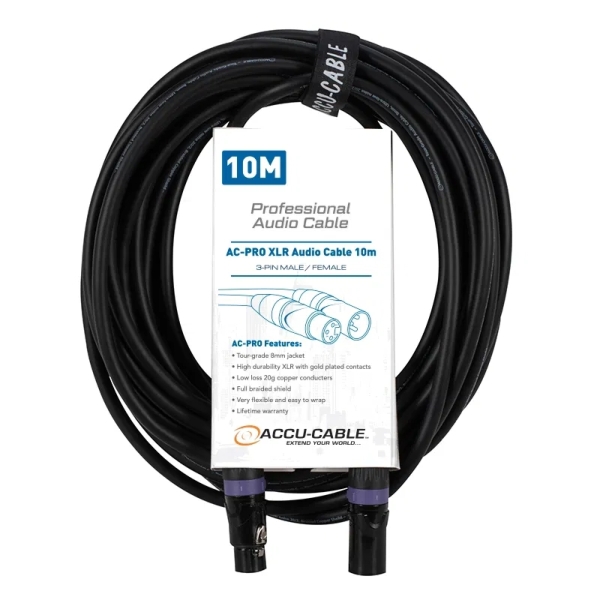 Accu-Cable AC-PRO XLR Audio Cable, 10m
