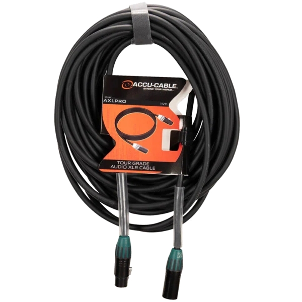 Accu-Cable AXLPRO 3-Pin XLR Audio Cable, 15m