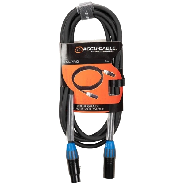 Accu-Cable AXLPRO 3-Pin XLR Audio Cable, 3m