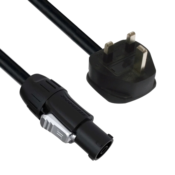 Accu-Cable MPC UK Plug to PowerCON TRUE1 Input, 1.8m - IP65