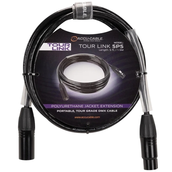 Accu-Cable Tour Link 5-Pin DMX - 1.5m