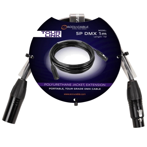 Accu-Cable Tour Link 5-Pin DMX - 1m