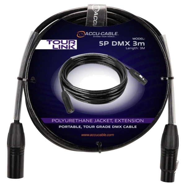 Accu-Cable Tour Link 5-Pin DMX - 3m