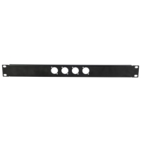 Adastra 1U 4x D-Type Punched 19-Inch Rack Panel Adastra 1U 4x D-Type Punched 19-Inch Rack Panel