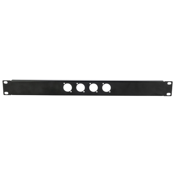 Adastra 1U 4x D-Type Punched 19-Inch Rack Panel