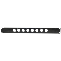 Adastra 1U 8x D-Type Punched 19-Inch Rack Panel Adastra 1U 8x D-Type Punched 19-Inch Rack Panel