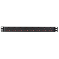 Adastra 1U-PDU-8UK Rackmount Power Distribution Unit, 8x UK Sockets