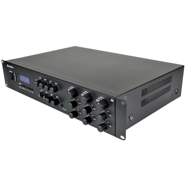 Adastra A6 Tri Stereo Multi-Zone Mixer-Amplifier, 6x 200W @ 4 Ohms