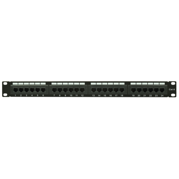 Adastra CAT6-24IDC Rackmount IDC Patch Panel, 24-Port - 1U