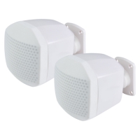 Adastra CBS-35-W 3.5-Inch Coaxial Background Speaker, 20W @ 16 Ohms or 100V Line - White (Pair)