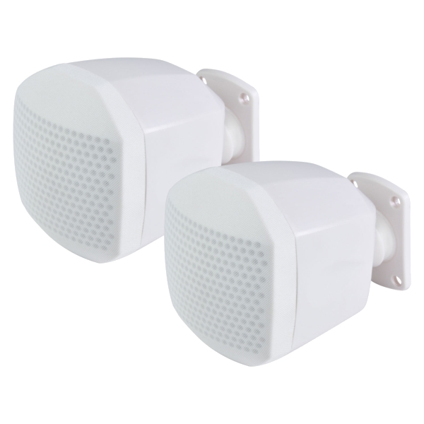Adastra CBS-35-W Coaxial Background Speaker, 20W @ 16 Ohms or 100V Line - White (Pair)