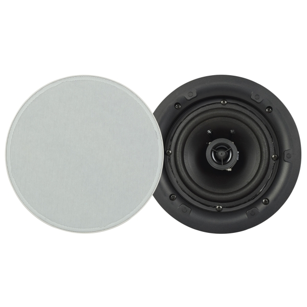 Adastra LP5V 5 Inch Low Profile Ceiling Speaker, 40W @ 8 Ohms or 100V Line - White