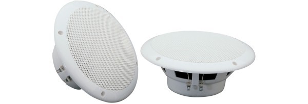Adastra OD6-W8 6.5 Inch Water Resistant Ceiling Speaker Pair, IP35, 40W @ 8 Ohms - White
