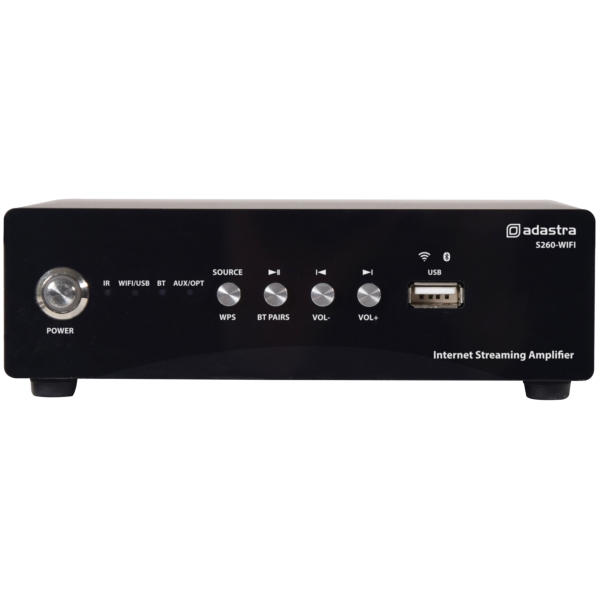 Adastra S260-WIFI MkII Internet Streaming Amplifier with WiFi and Bluetooth, 2x 60W @ 4 Ohms