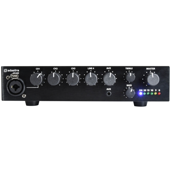 Adastra UA240 Compact Mixer-Amplifier, 240W @ 8 Ohms or 100V Line