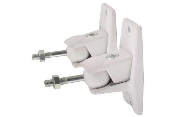 Adastra UM01 Universal Speaker Bracket Pair in White, Adjustable in any direction