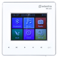 Adastra WA-225 Wall-Mount Amplifier with USB/SD, FM Tuner and Bluetooth, 2x 25w @ 4 Ohms