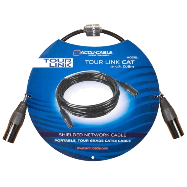 Accu-Cable Tour Link CAT RJ45 CAT5e Network Cable - 0.5m