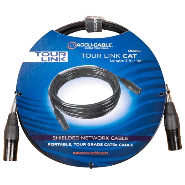 Accu-Cable Tour Link CAT RJ45 CAT5e Network Cable - 1m