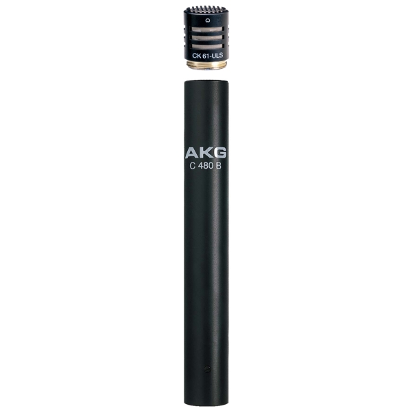 AKG C480B-CB-61 Modular Condenser Microphone with AKG C480 B Pre-Amplifier and AKG CK61-ULS Cardioid Capsule