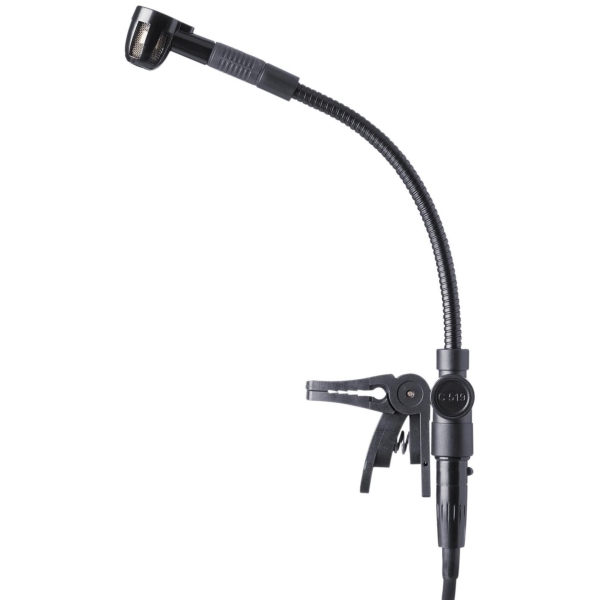 AKG C519 ML Miniature Clip-On Wind Instrument Condenser Microphone with A400 Adapter Plate