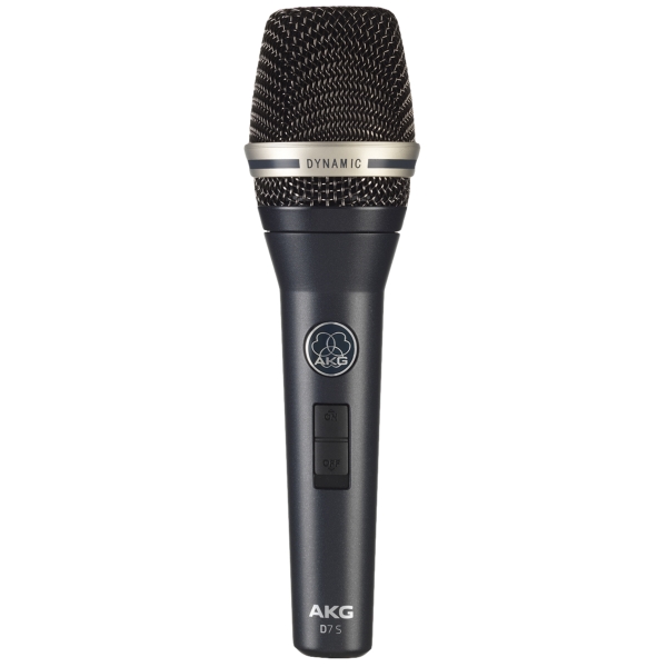 AKG D7S Dynamic Hypercardioid Reference Vocal Microphone with On/Off Switch