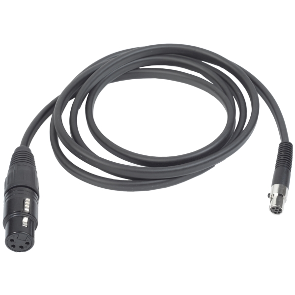 AKG MK HS XLR 4D 6-Pin Mini-XLR to 4-Pin Female XLR Headset Cable for HSD 171 and HSD 271 Headphones