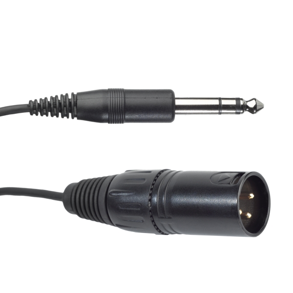 AKG MK HS Studio D 6-Pin Mini-XLR to 3-Pin XLR and 6.35mm Jack Headset Cable for HSD 171 and HSD 271 Headphones