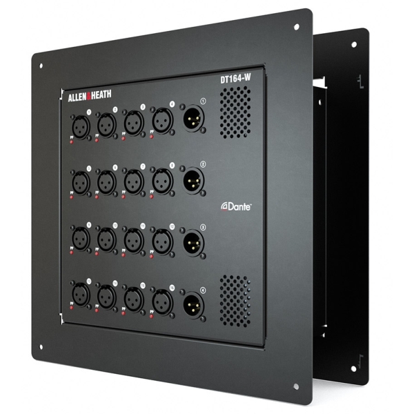 Allen & Heath DT164W Dante Wall Mountable Digital Stage Box/Multicore - 16 Inputs, 4 Outputs @ 48 / 96 kHz