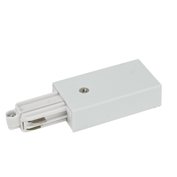 Artecta 1-Circuit Display Track Feed-In Connector - White