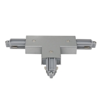 Artecta 1-Circuit Display Track Right T-Connector - Silver Artecta 1-Circuit Display Track Right T-Connector - Silver