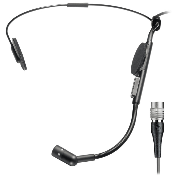Audio Technica ATM73cW Hi-Quality Cardioid Condenser Headset Microphone with 4-Pin Plug