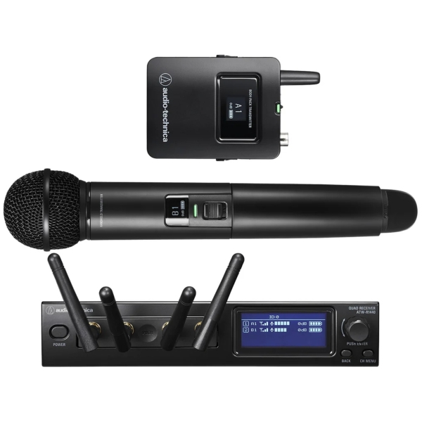 Audio-Technica ATW-1423 System 20 PRO DUAL Body Pack/Handheld System - 2.4GHz