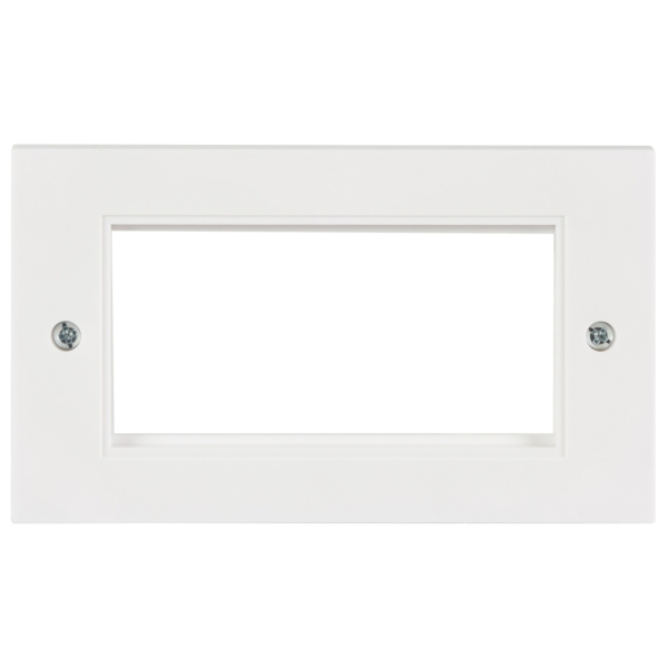 av:link Double Gang Wall Plate Frame for 4 Modules