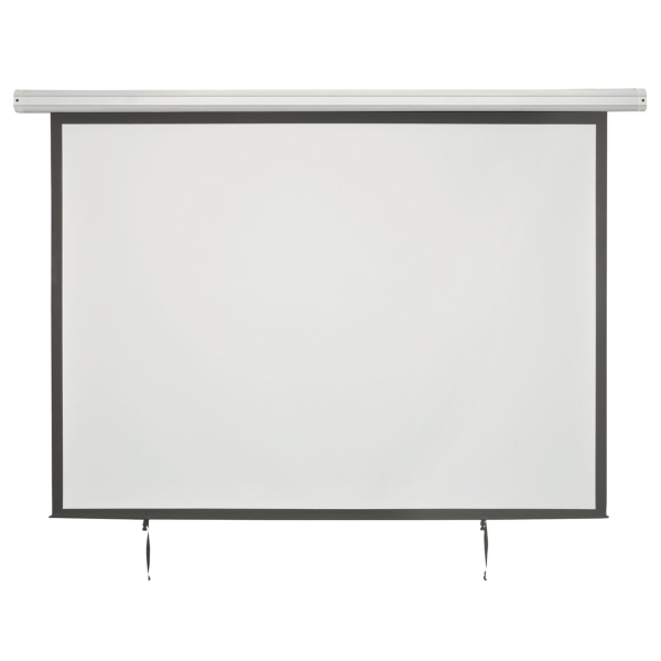 av:link EPS100-4:3 100 Inch Motorised Projector Screen, 4:3, Ceiling or Wall Mounted