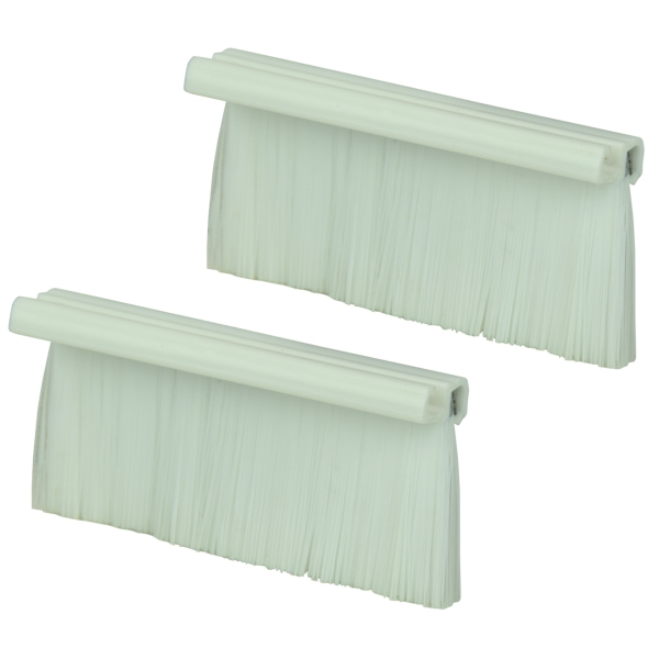 av:link Single Gang Wall Plate Brushes - White