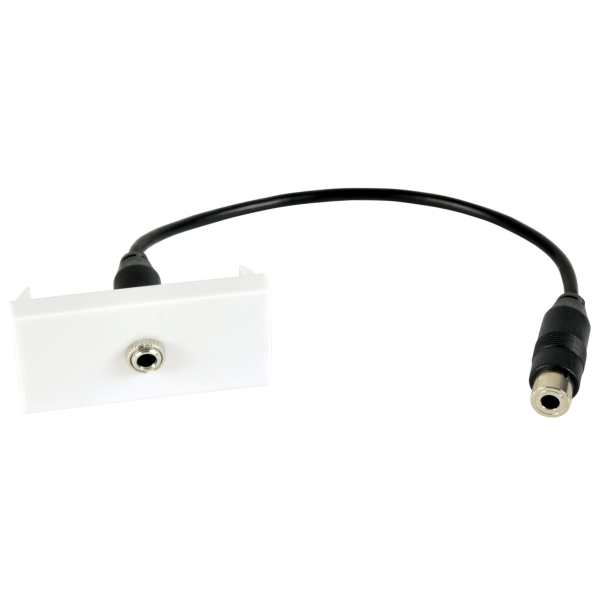 av:link Wall Plate Module - 3.5mm Stereo Jack to Female Tail