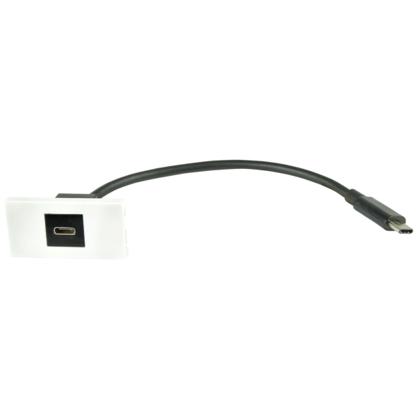 av:link Wall Plate Module - USB Type-C Socket to Male Tail