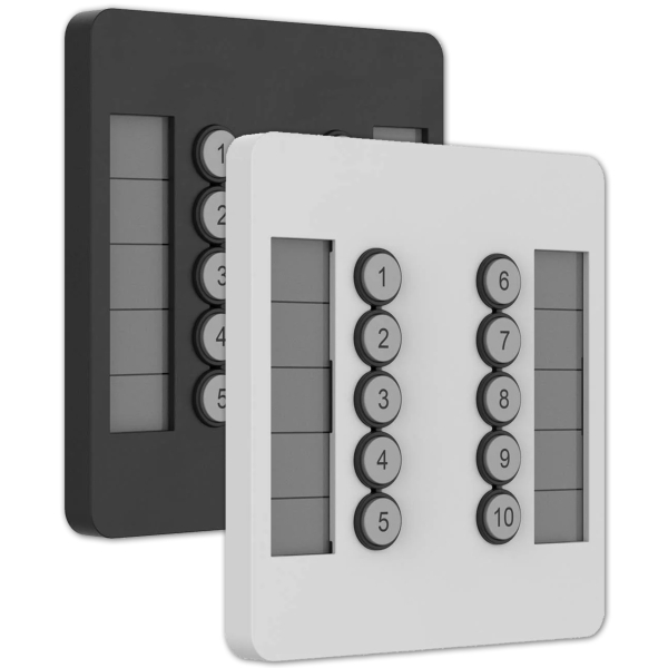 ChamSys SnakeSys 10Scene Wall Plate Twin Pack for UK and EU Backplates