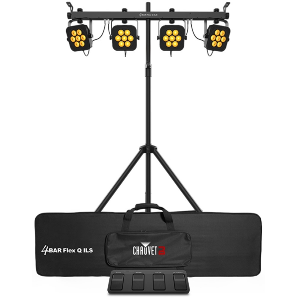 Chauvet DJ 4BAR Flex Q ILS RGBA LED Par Bar with Foot Controller, 28x 3.5W