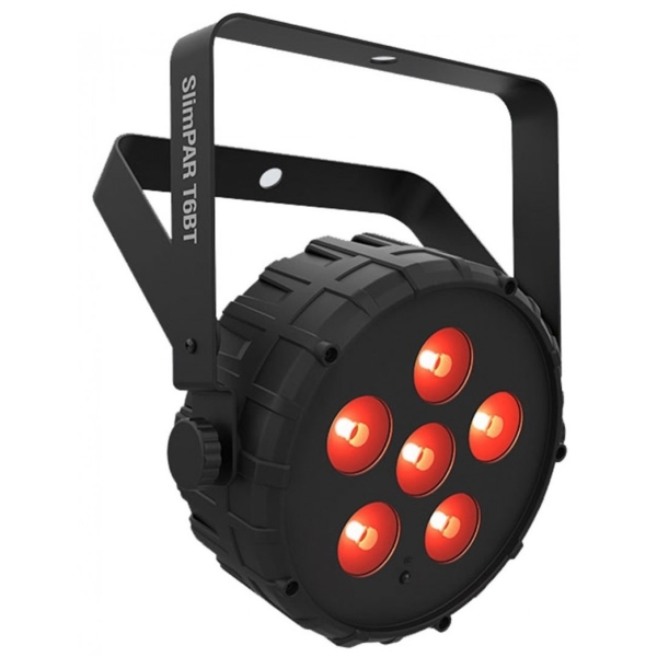 Chauvet DJ SlimPAR T6 BT RGB LED Par with Bluetooth, 6x 3W