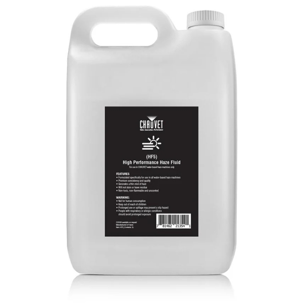 Chauvet Pro HF5 High Performance Haze Fluid - 4x 5 liters