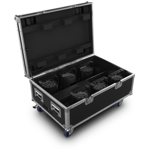 Chauvet Pro WELL POD 2X6 RGBW LED PAR Fixtures 6 Pack with Charging Case - IP65