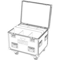Chauvet Flight Case for 6x Chauvet COLORado 1 Quad Zoom Chauvet Flight Case for 6x Chauvet COLORado 1 Quad Zoom