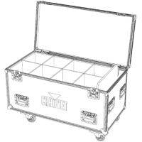Chauvet Flight Case for 8x Chauvet COLORado 2 Solo Chauvet Flight Case for 8x Chauvet COLORado 2 Solo