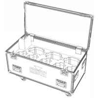 Chauvet Flight Case for 8x Chauvet COLORDash PAR H12XIP or Q12IP