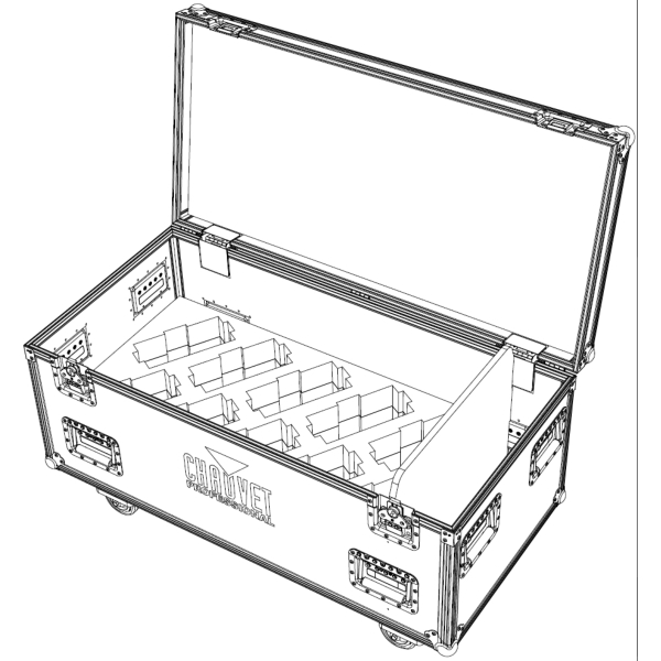 Chauvet Flight Case for 10x Chauvet COLORDash PAR H18X