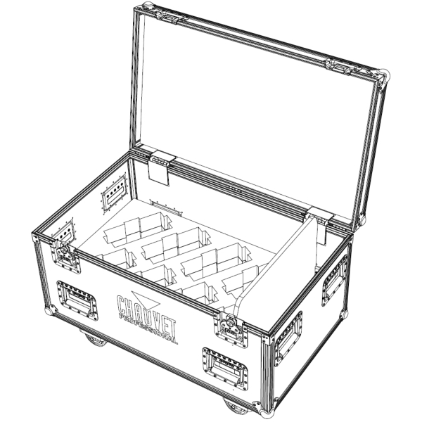 Chauvet Flight Case for 8x Chauvet COLORDash PAR H18X