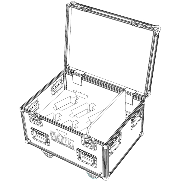 Chauvet Flight Case for 6x Chauvet COLORDash PAR H7X